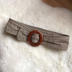 Anthro - natural wood belt